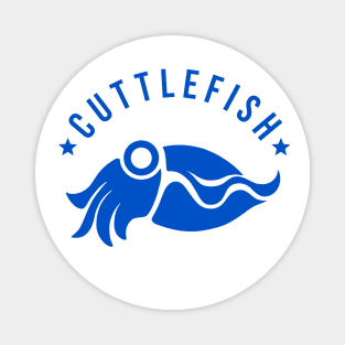 Stylized, minimalist Cuttlefish for sea life lovers Magnet